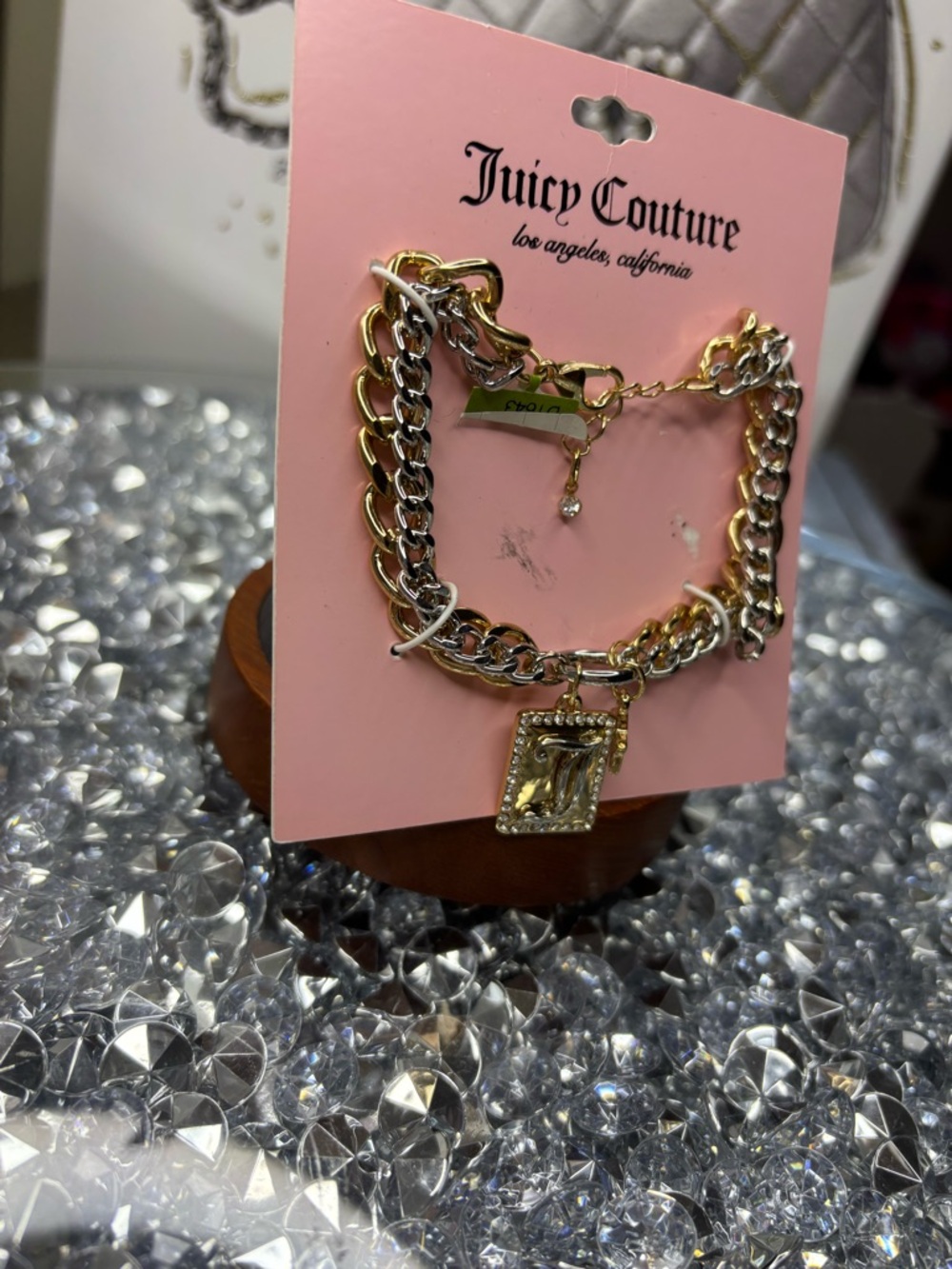 Juicy Couture two-tone chain charm bracelet - Picture 4 of 5